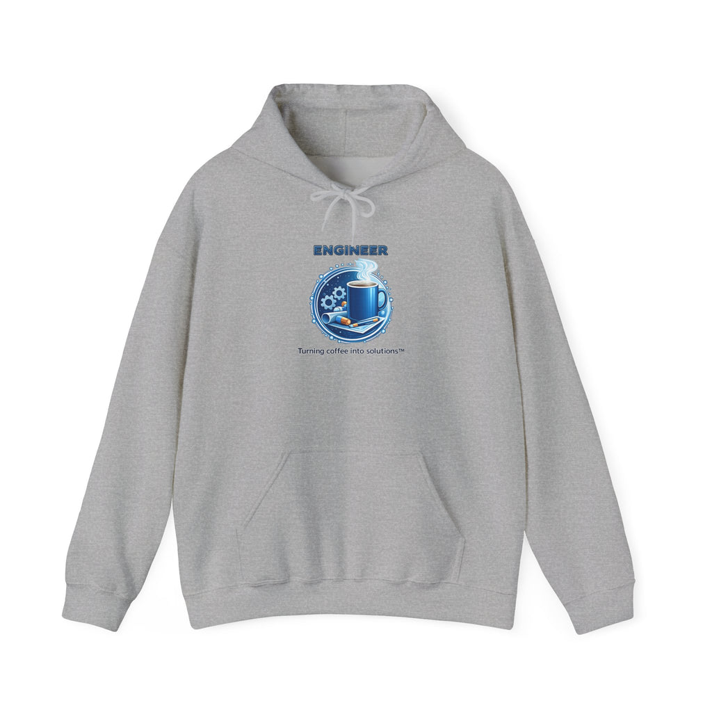 Engineer (Turning Coffee Into Solutions) - Unisex Heavy Blend™ Hooded Sweatshirt