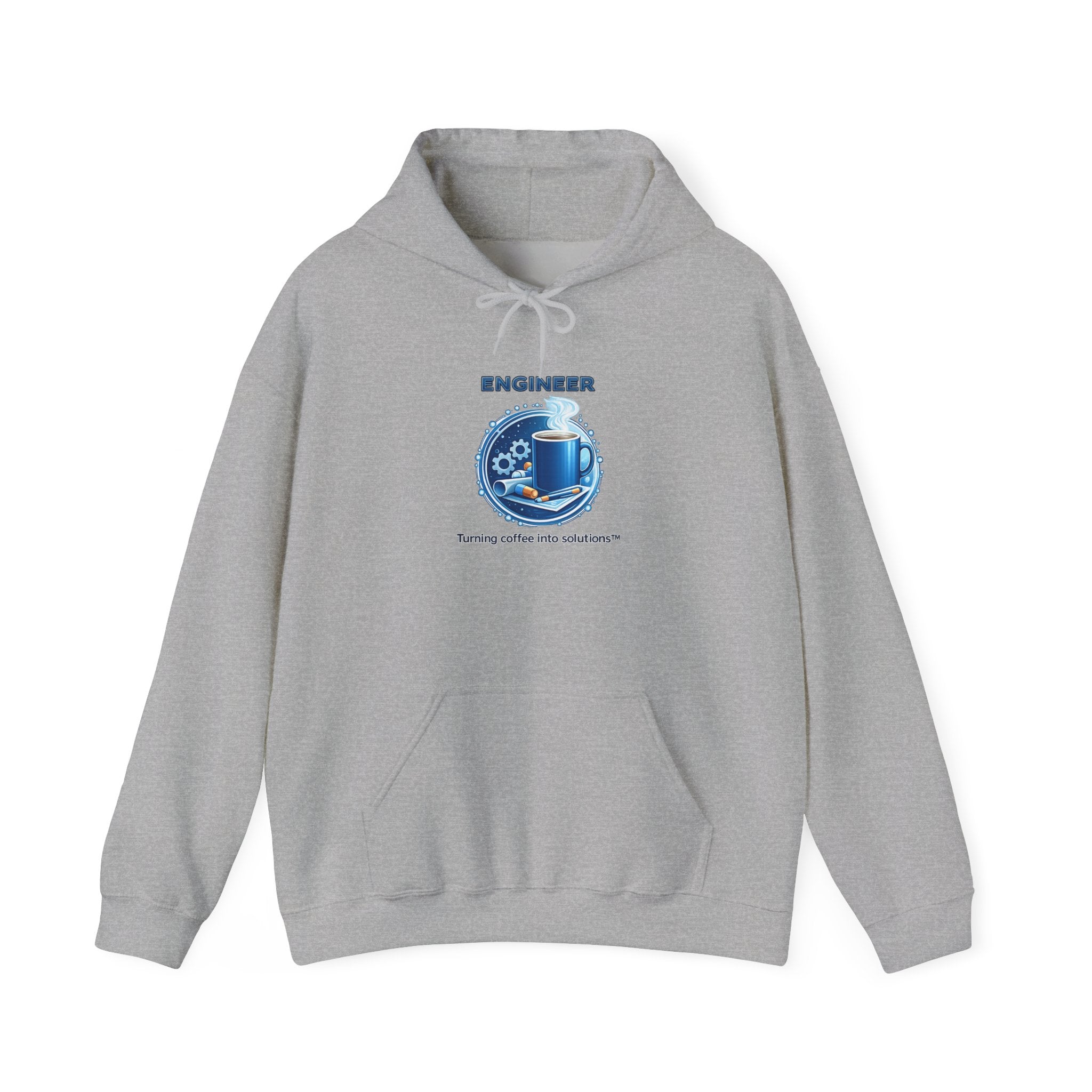 Engineer (Turning Coffee Into Solutions) - Unisex Heavy Blend™ Hooded Sweatshirt