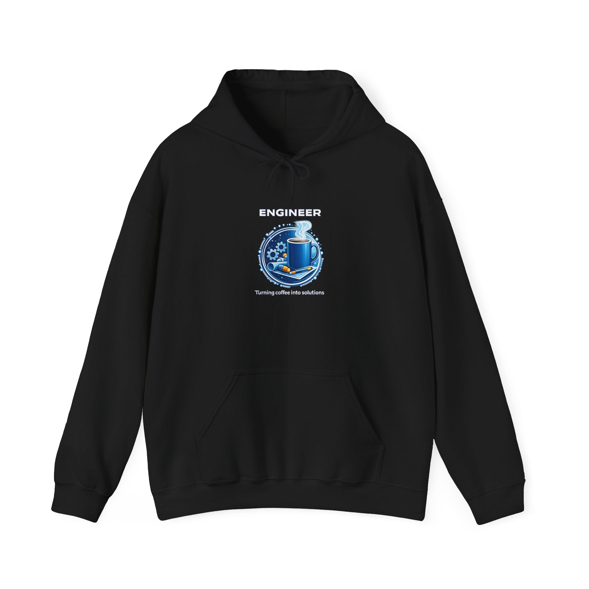 Engineer (Turning Coffee Into Solutions) - Unisex Heavy Blend™ Hooded Sweatshirt