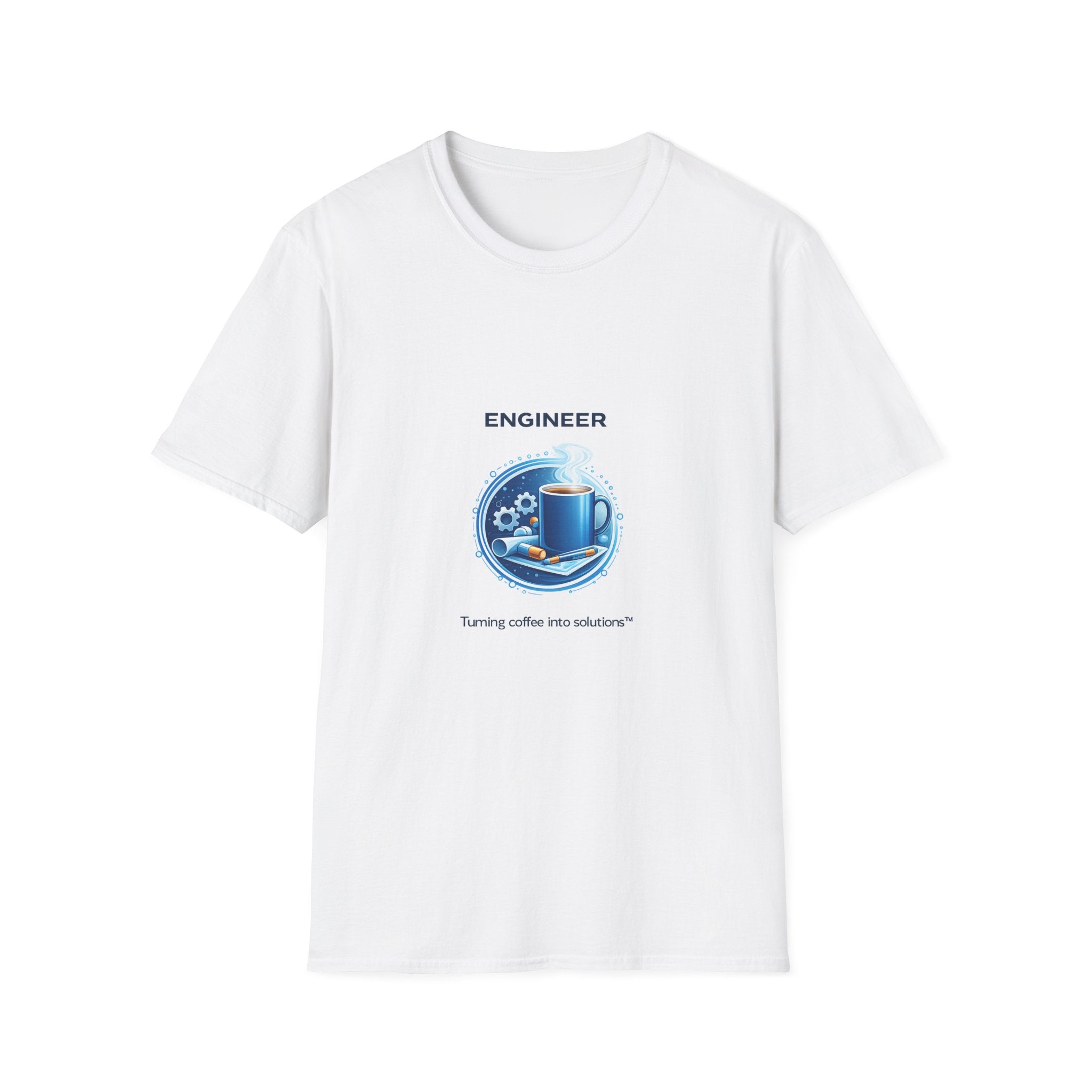 Engineer Turning Coffee Into Solutions T-Shirt — Graphic Tee