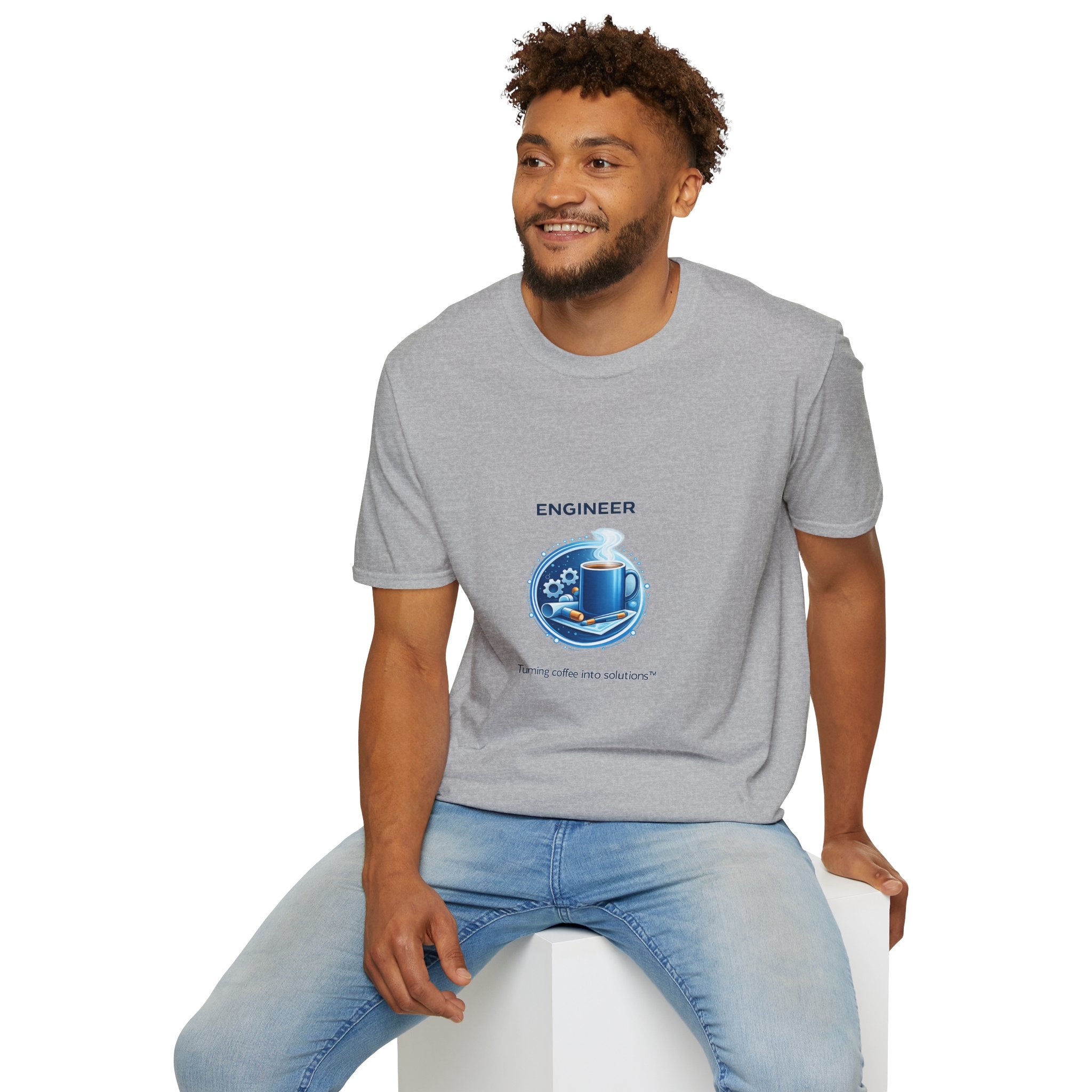 Engineer Turning Coffee Into Solutions T-Shirt — Graphic Tee