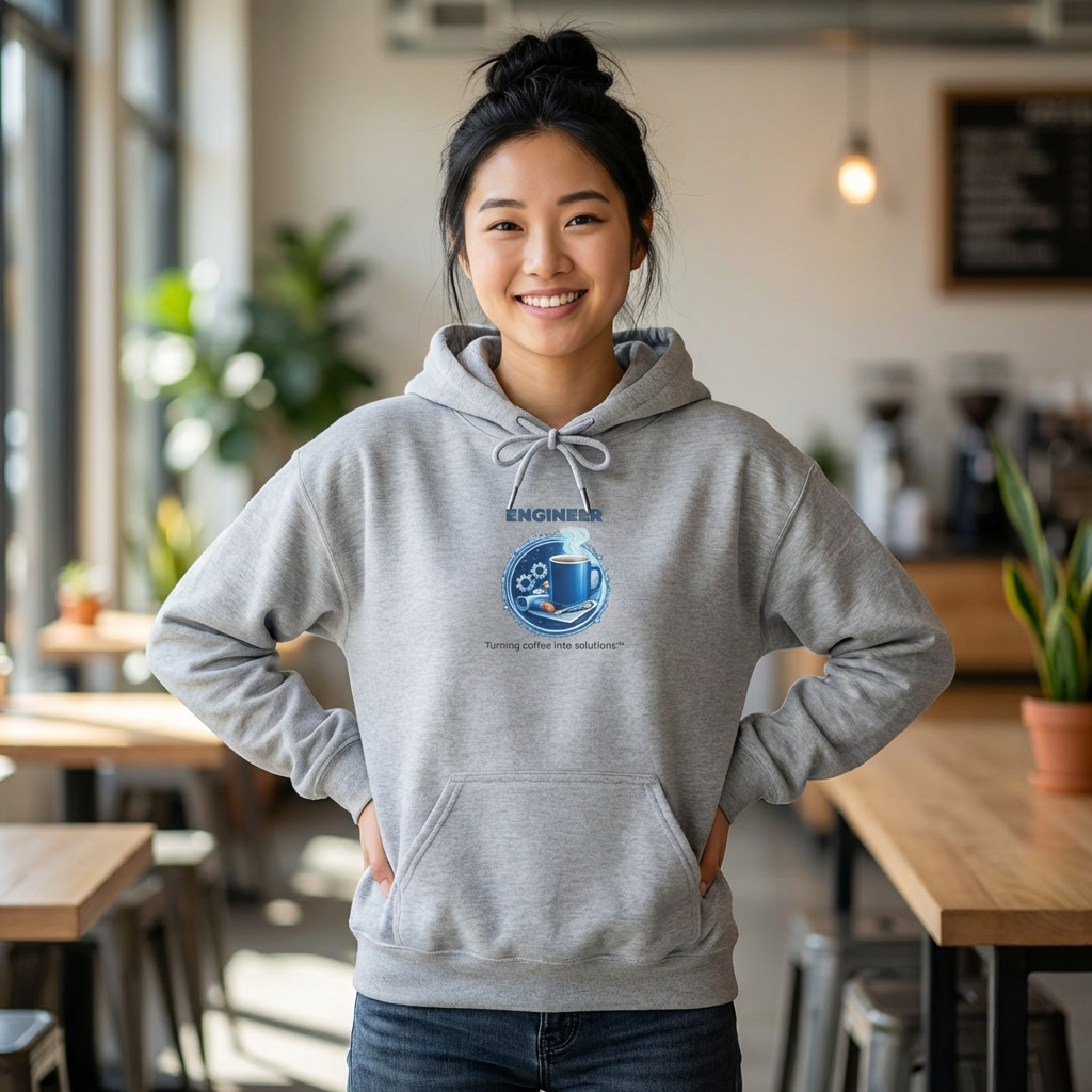Engineer (Turning Coffee Into Solutions) - Unisex Heavy Blend™ Hooded Sweatshirt