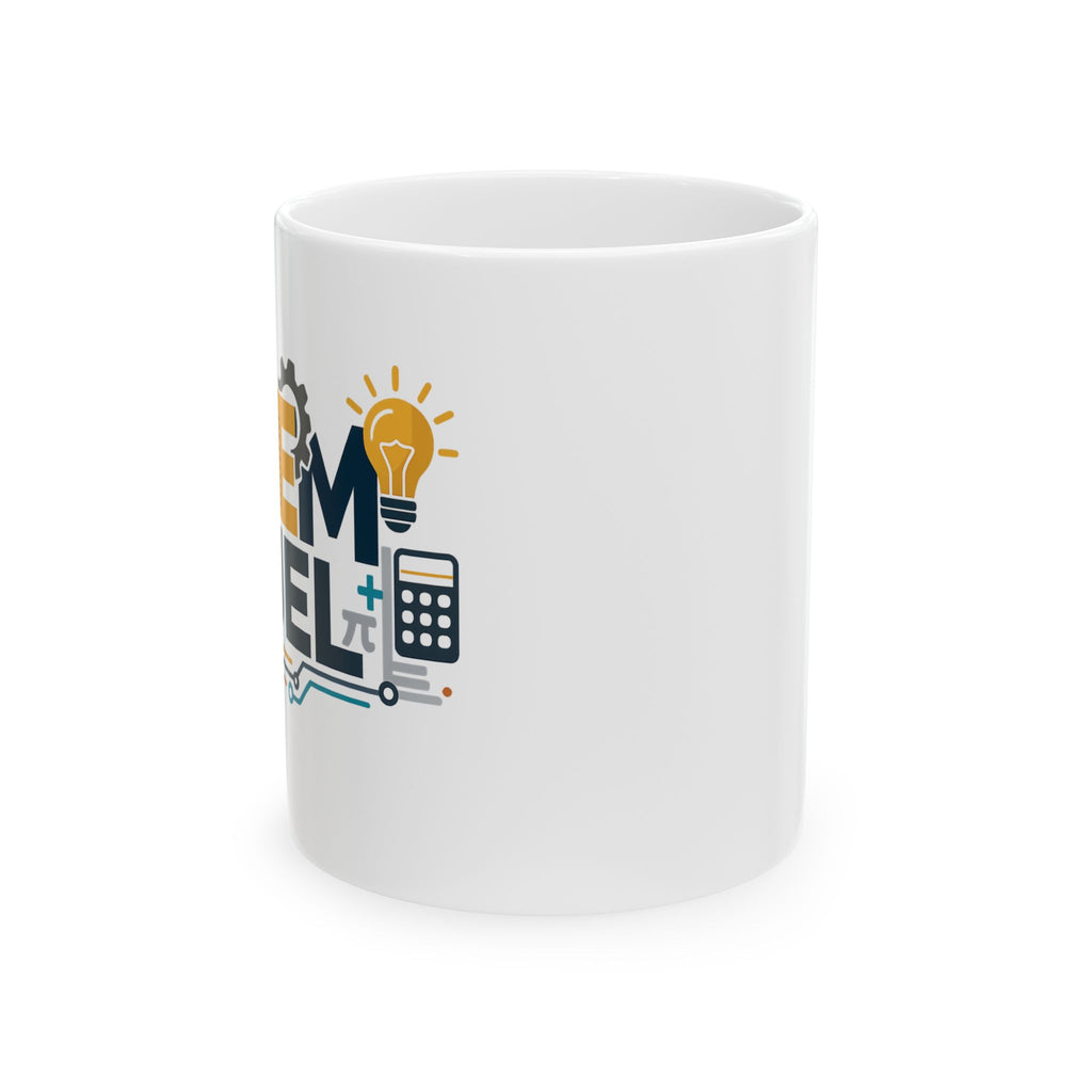 STEM Fuel Ceramic Mug — Science, Tech & Math Teacher Gift (11oz or 15oz)