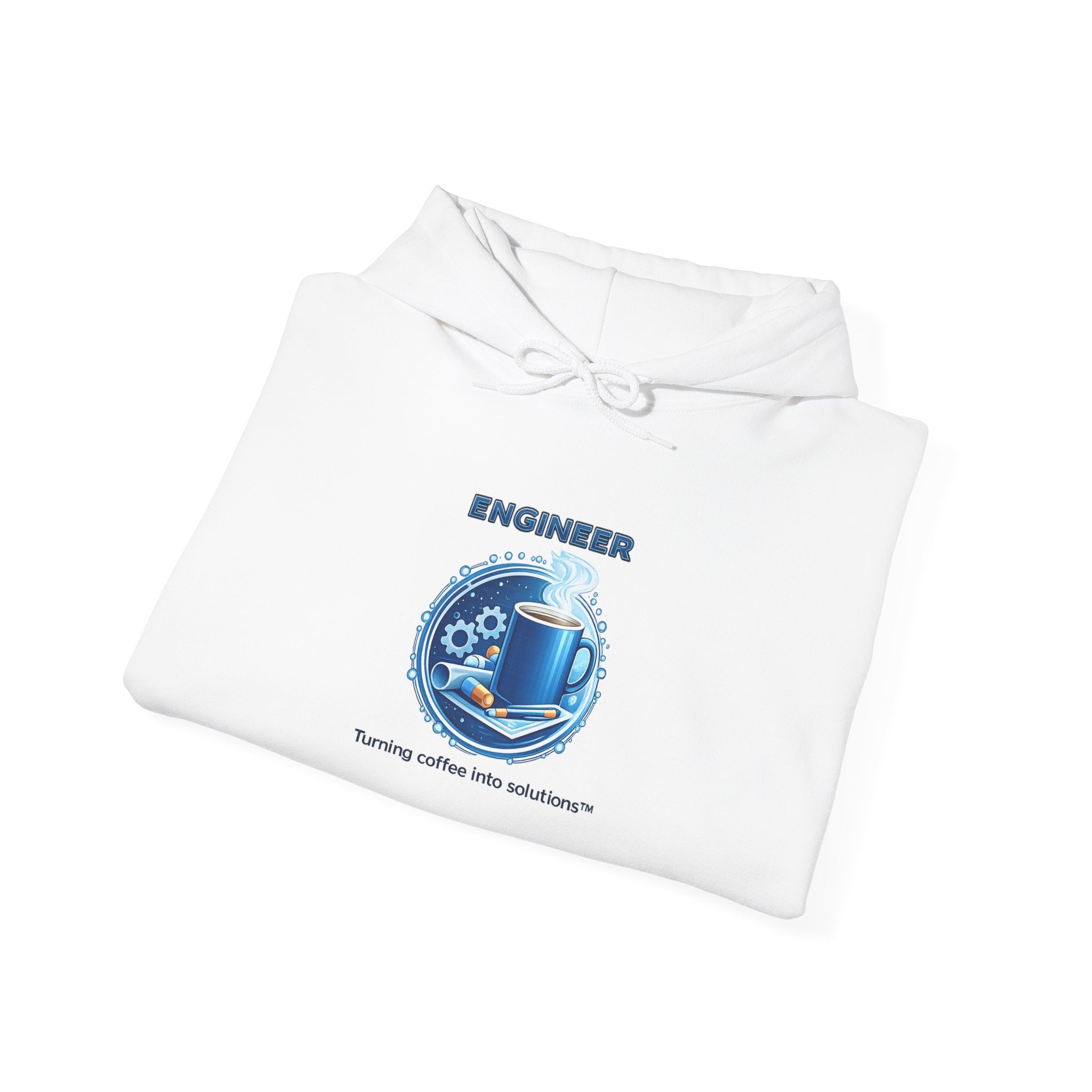 Engineer (Turning Coffee Into Solutions) - Unisex Heavy Blend™ Hooded Sweatshirt