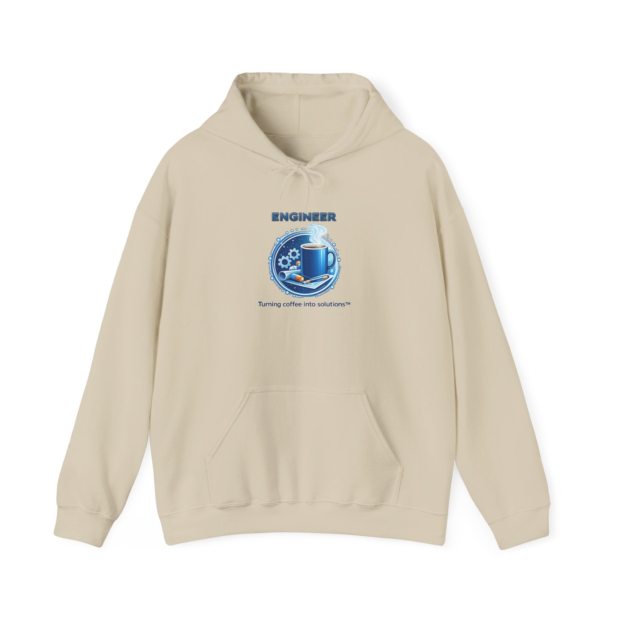 Engineer (Turning Coffee Into Solutions) - Unisex Heavy Blend™ Hooded Sweatshirt