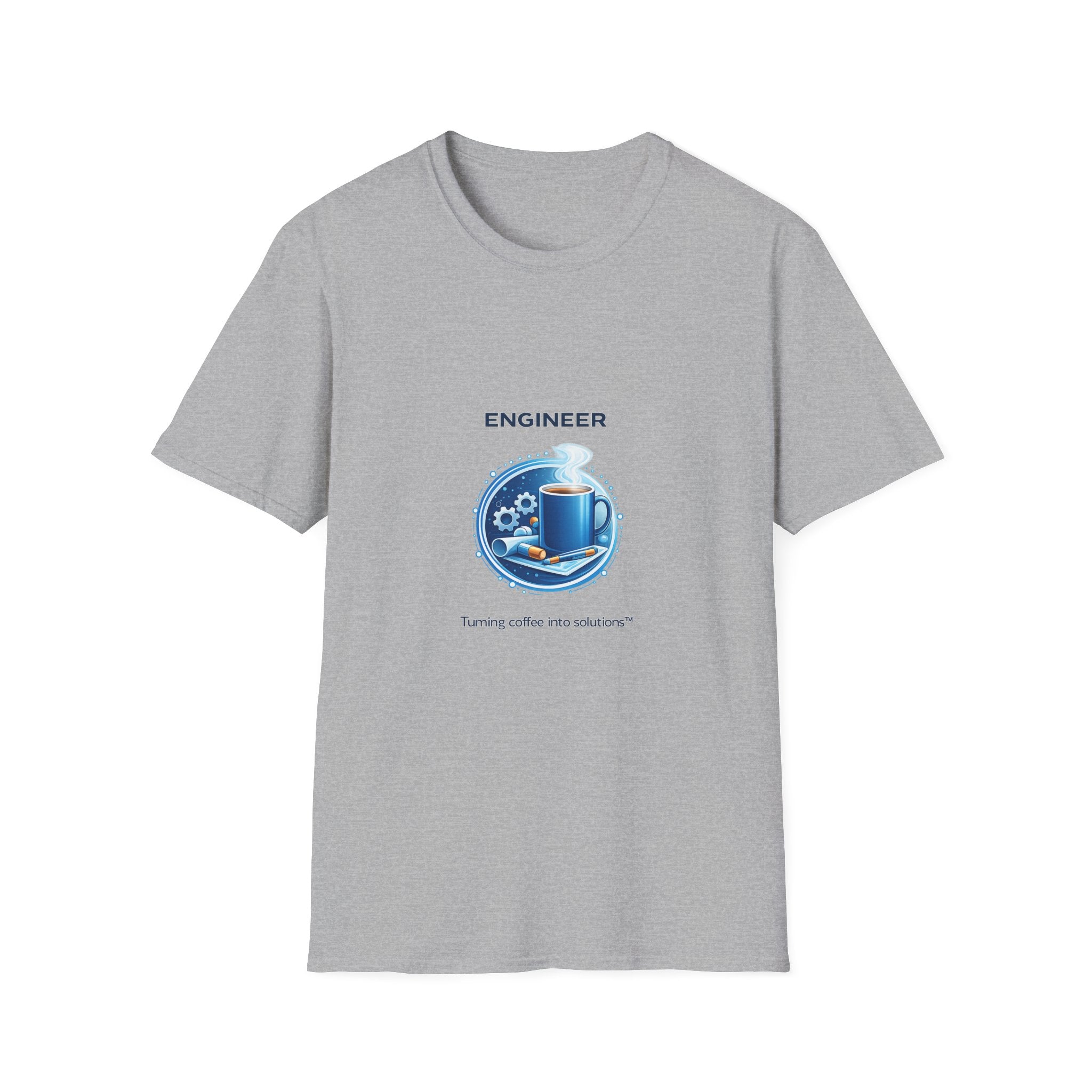 Engineer Turning Coffee Into Solutions T-Shirt — Graphic Tee