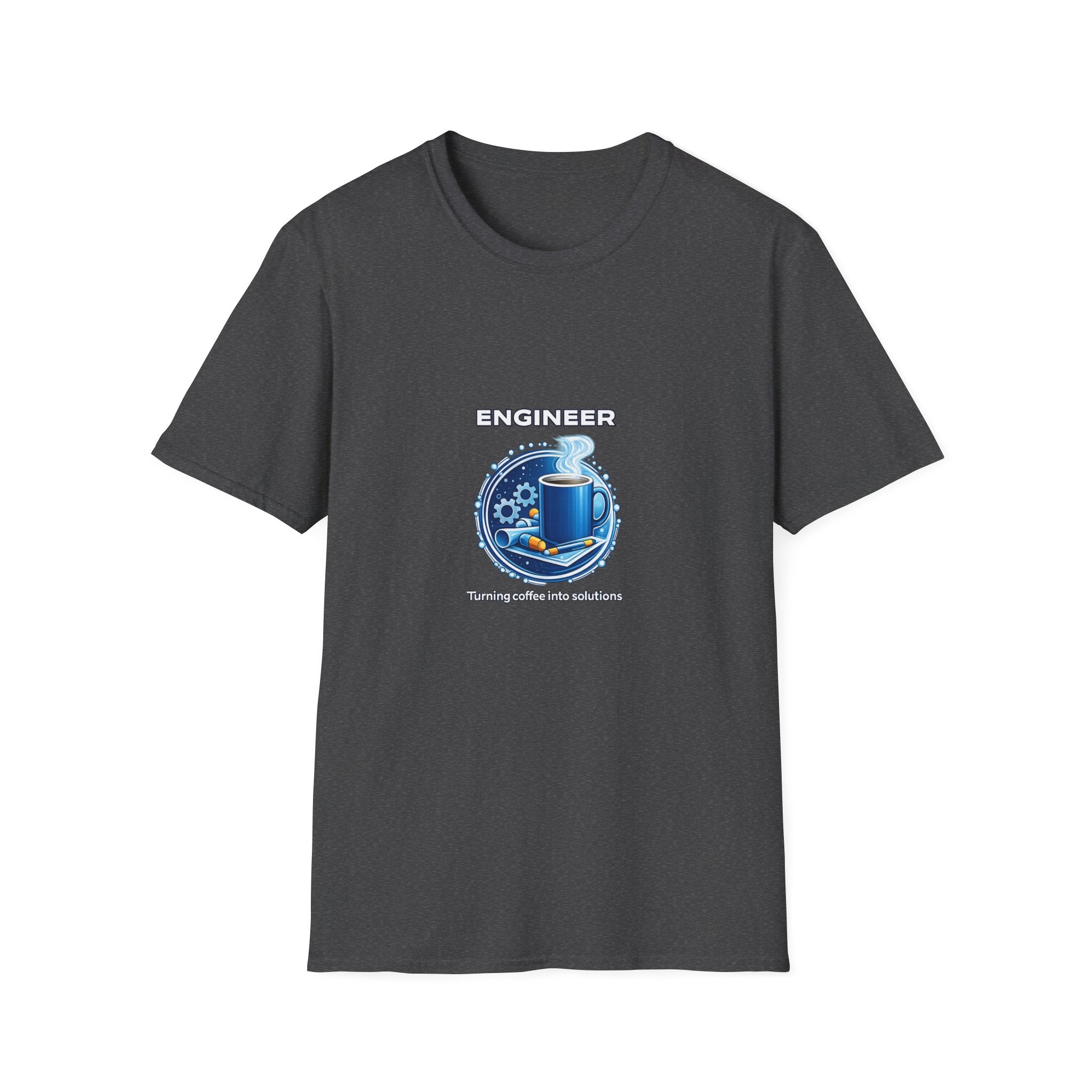 Engineer Turning Coffee Into Solutions T-Shirt — Graphic Tee