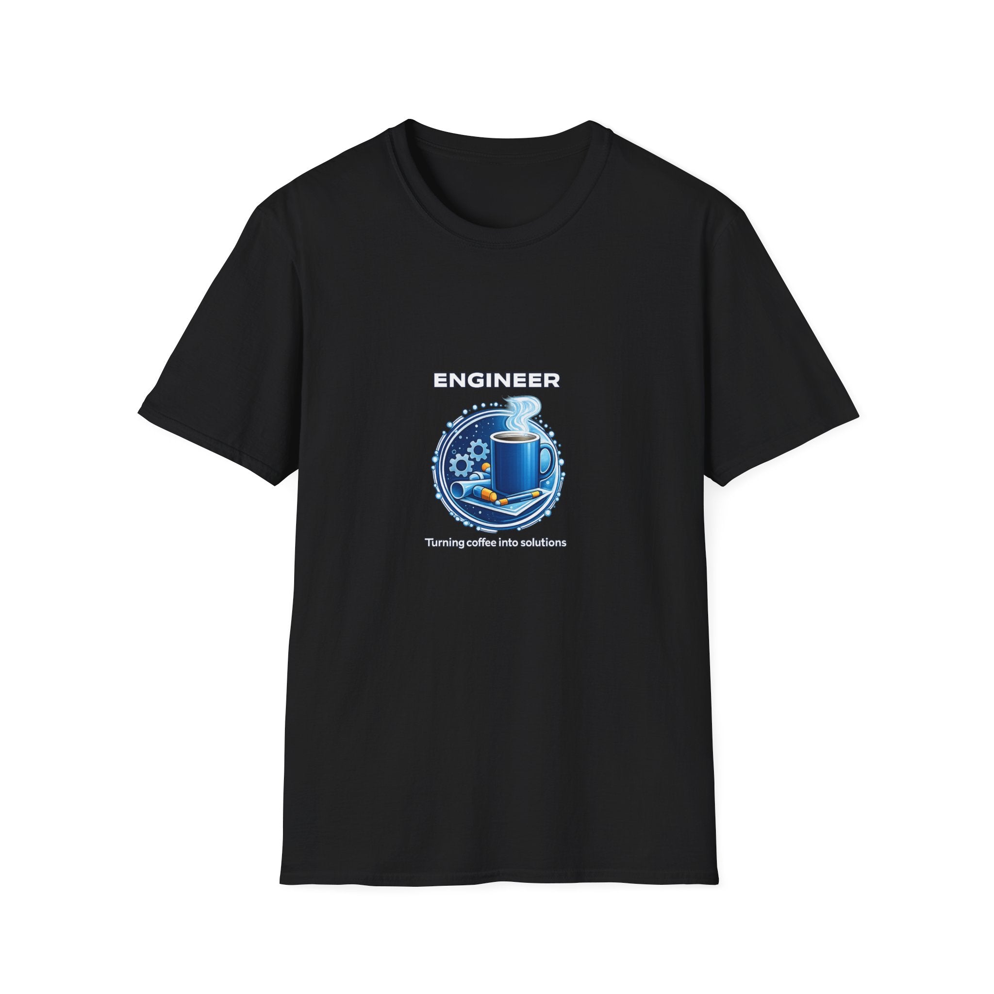 Engineer Turning Coffee Into Solutions T-Shirt — Graphic Tee