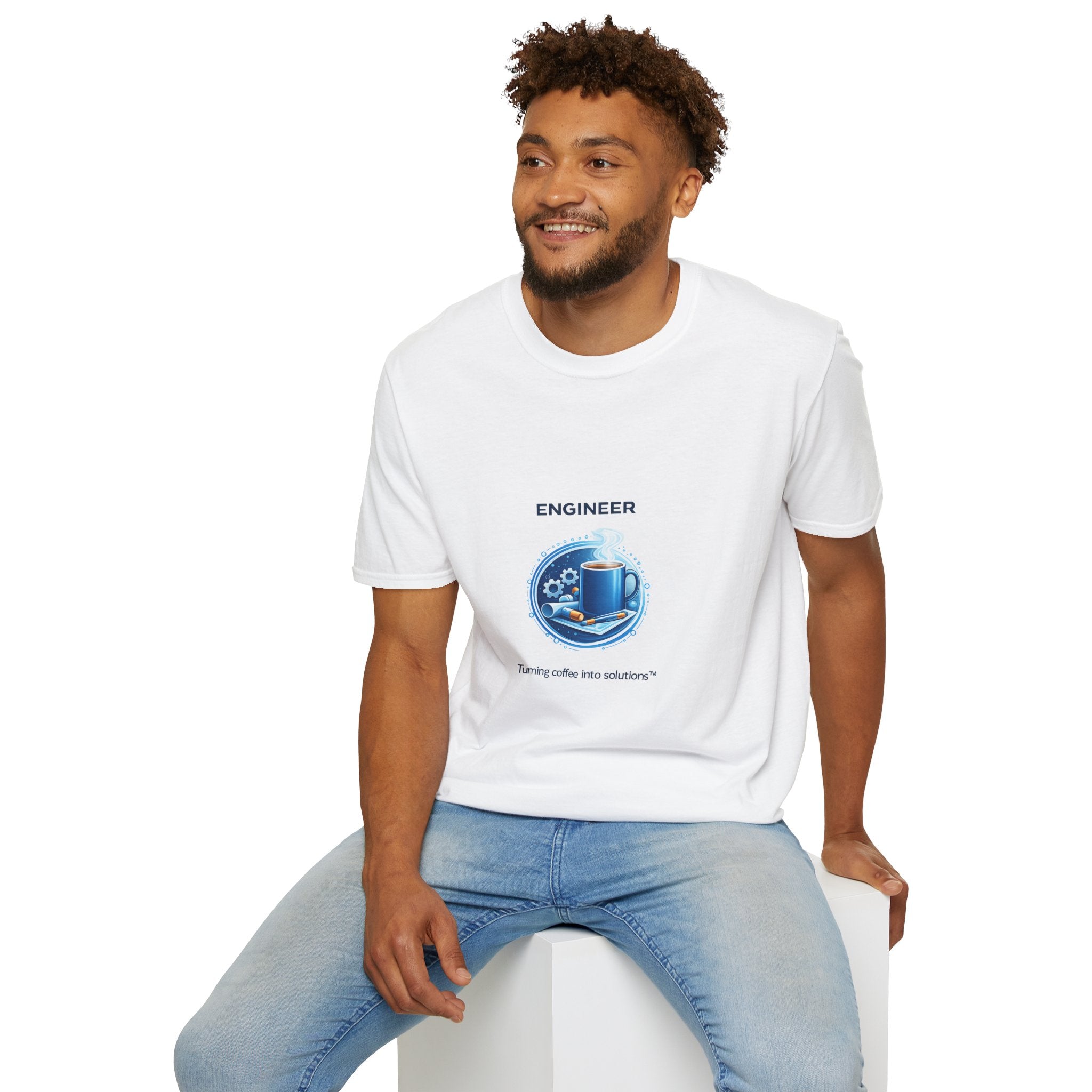 Engineer Turning Coffee Into Solutions T-Shirt — Graphic Tee
