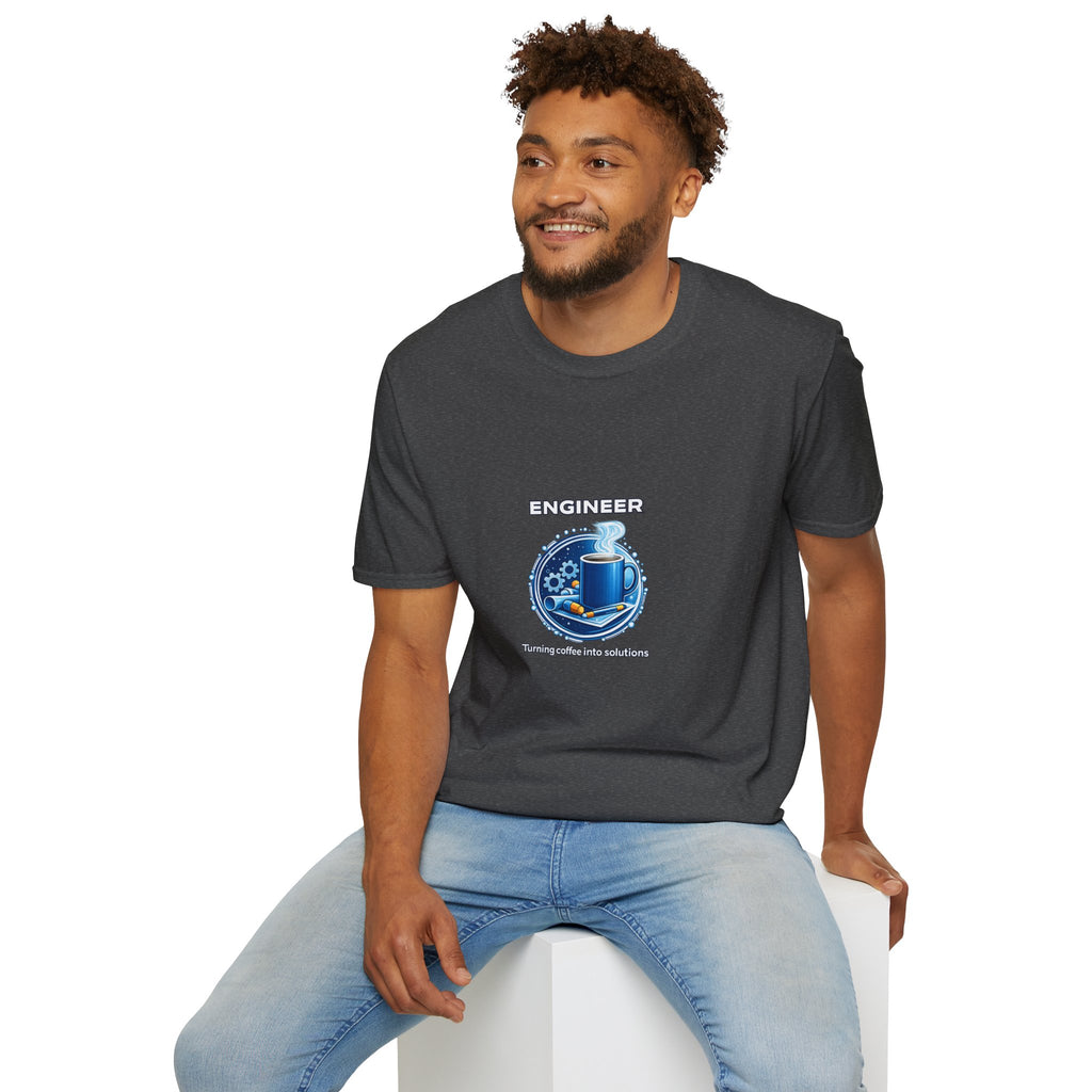 Engineer Turning Coffee Into Solutions T-Shirt — Graphic Tee