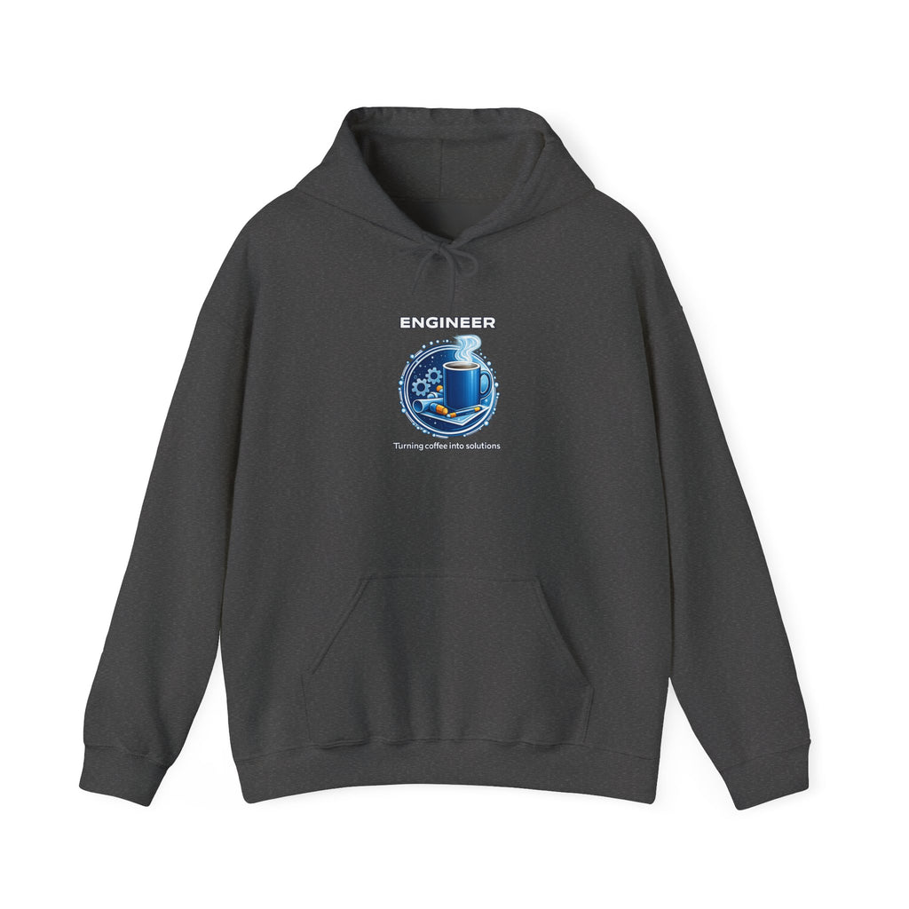 Engineer (Turning Coffee Into Solutions) - Unisex Heavy Blend™ Hooded Sweatshirt