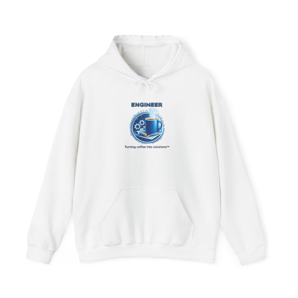 Engineer (Turning Coffee Into Solutions) - Unisex Heavy Blend™ Hooded Sweatshirt