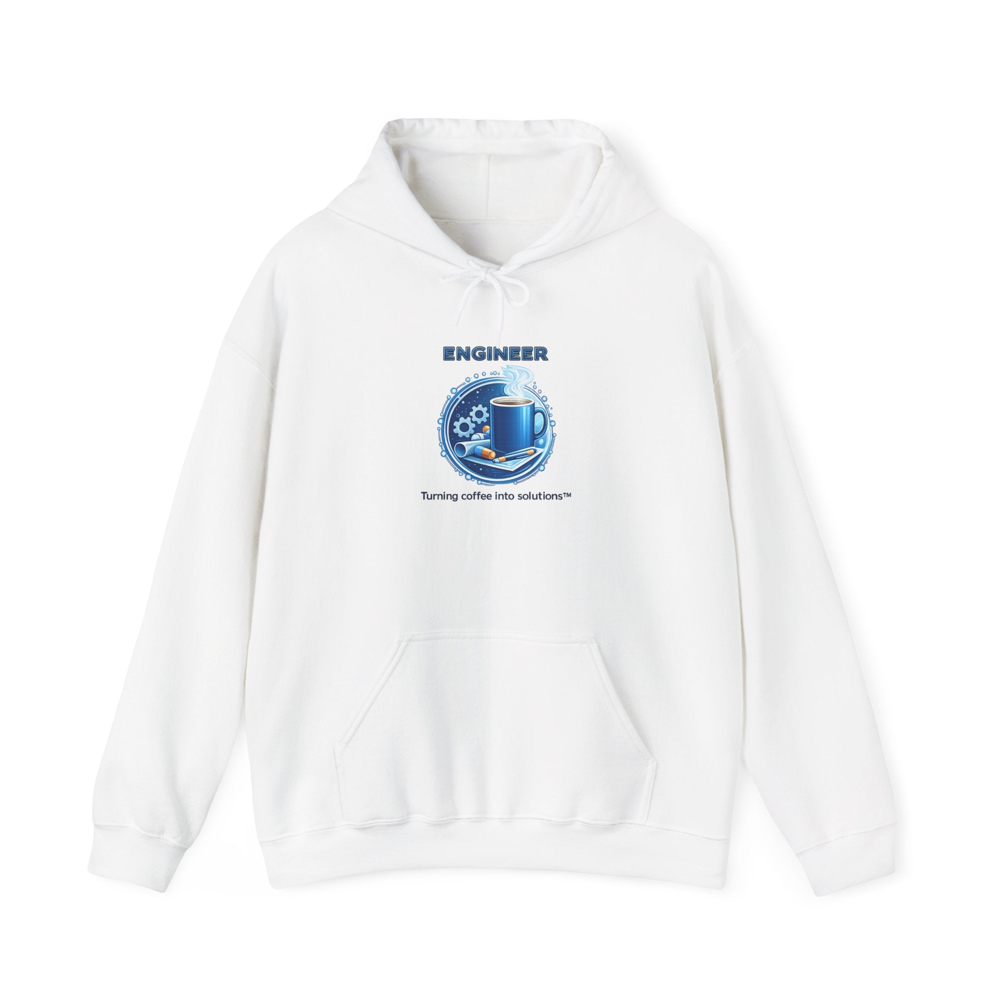 Engineer (Turning Coffee Into Solutions) - Unisex Heavy Blend™ Hooded Sweatshirt