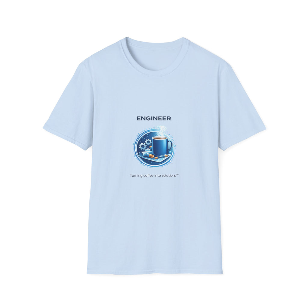 Engineer Turning Coffee Into Solutions T-Shirt — Graphic Tee
