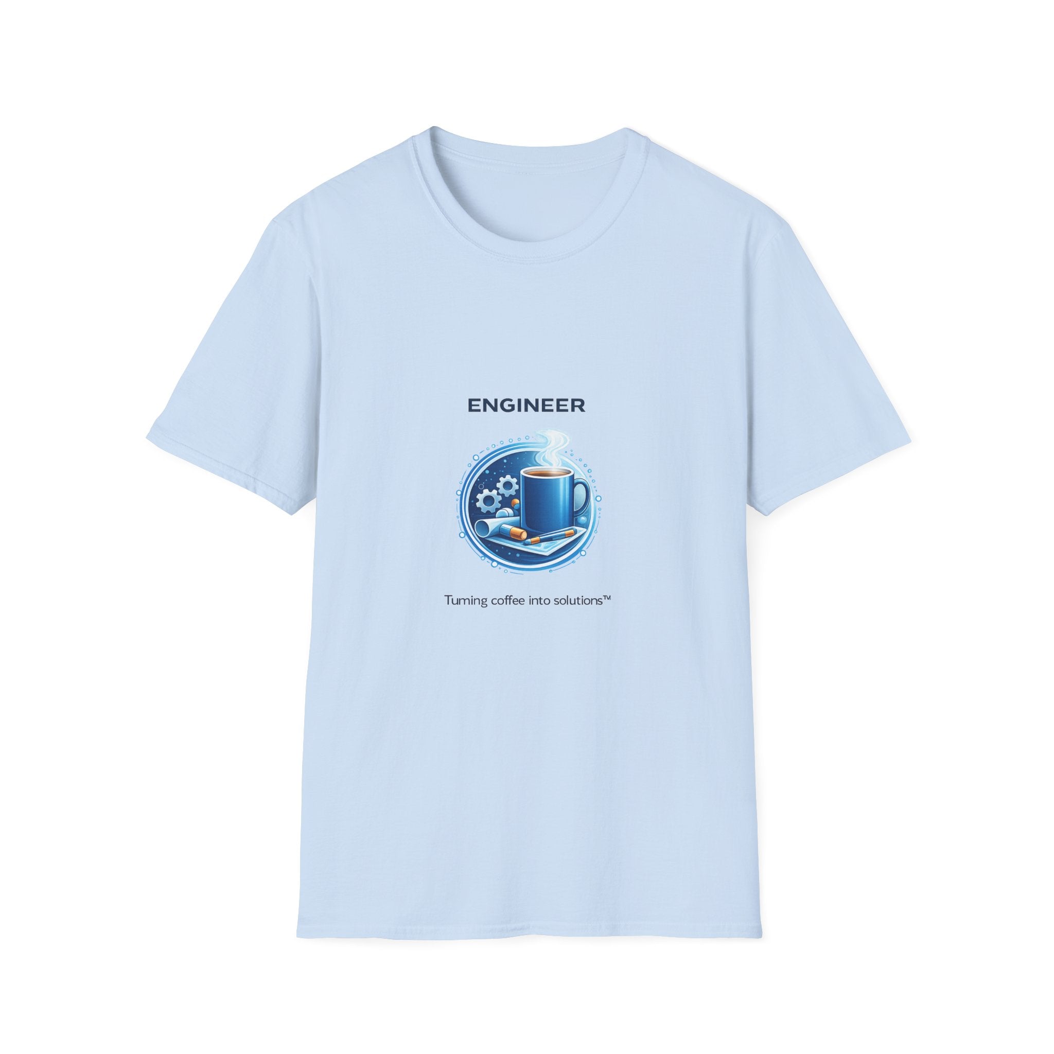 Engineer Turning Coffee Into Solutions T-Shirt — Graphic Tee