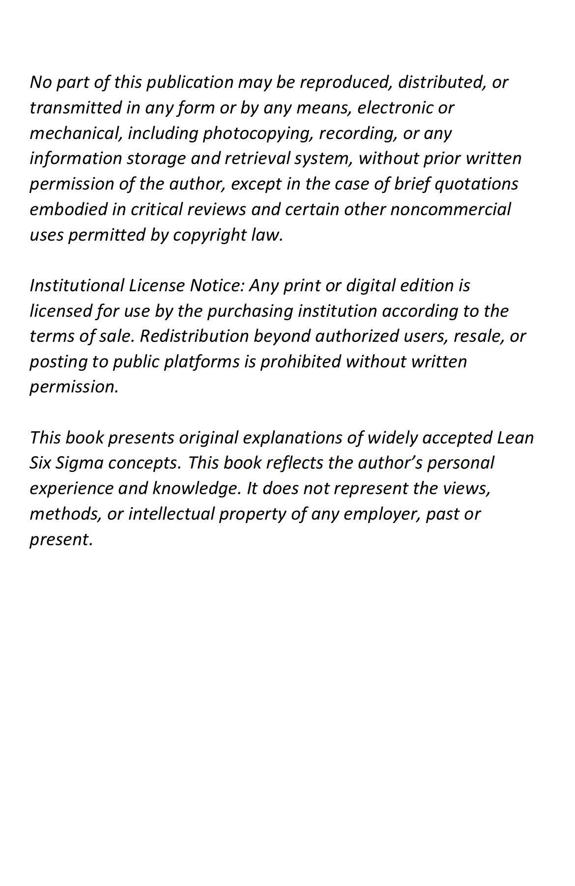 Bullet Point Lean Six Sigma