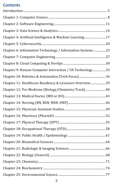 The Practical Guide to STEM Majors (PDF)